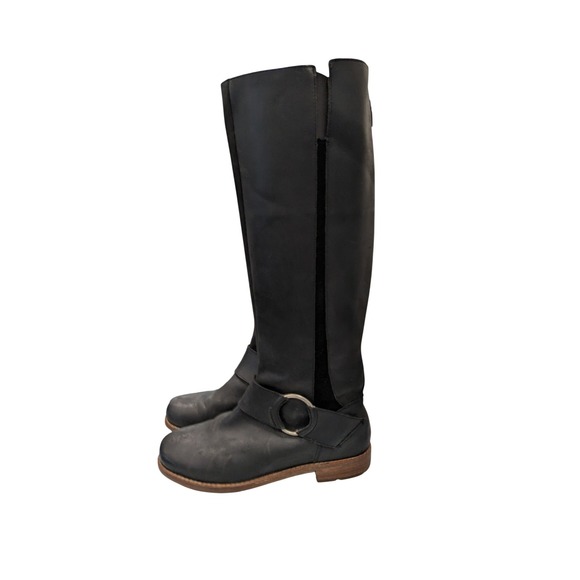 OluKai Holo Lio II Black Leather Side Zip Tall Boots US 8.5 EUR 38.5 - Picture 5 of 12